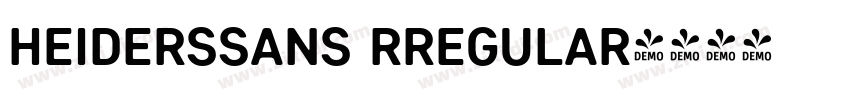 HeidersSans RRegular字体转换